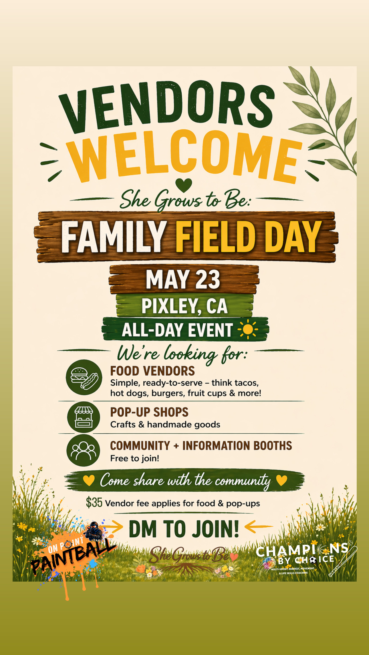 Community Vendor Event Promotion 3